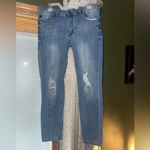 KanCan Women's Skinny Jeans in Light Blue